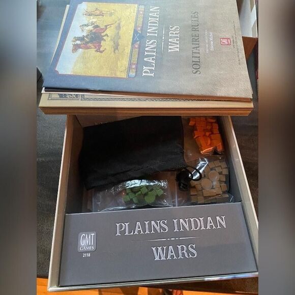 GMT Games Plains Indian Wars Board Game 2021 John Poniske 1-4 Players Solitaire - Picture 3 of 3